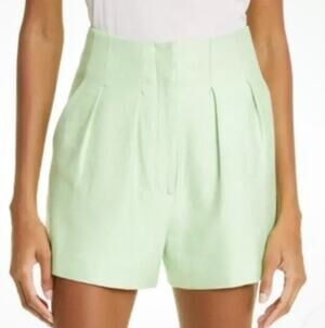 Veronica Beard shorts Gables high waist pleated twill size 12